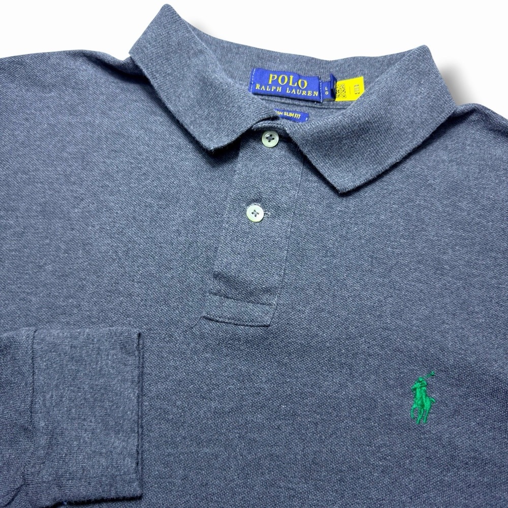 Polo Ralph Lauren‎ Large  Custom Slim Fit Long Sleeve Gray Preppy Sweatshirt